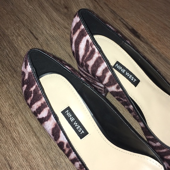 Nine West Tiger Print Block Heel Pumps - Picture 5 of 12